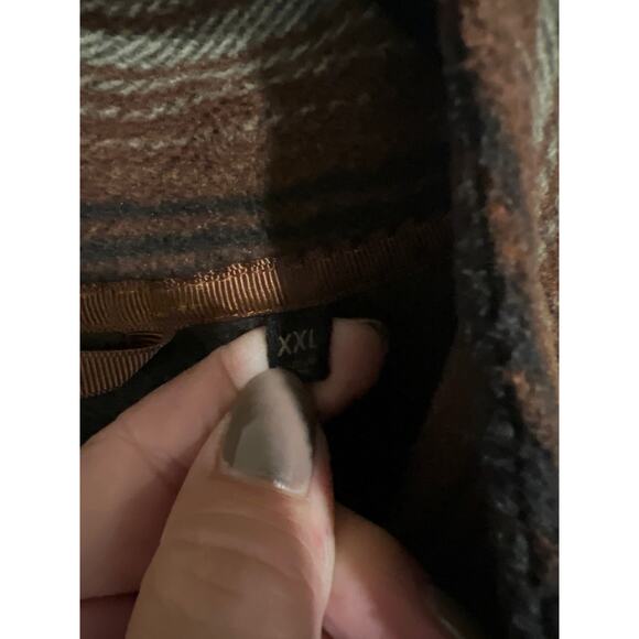 Dakota Grizzly size XXL striped fleece mens pullover top - Picture 3 of 4